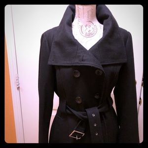Full length black coat by Cato